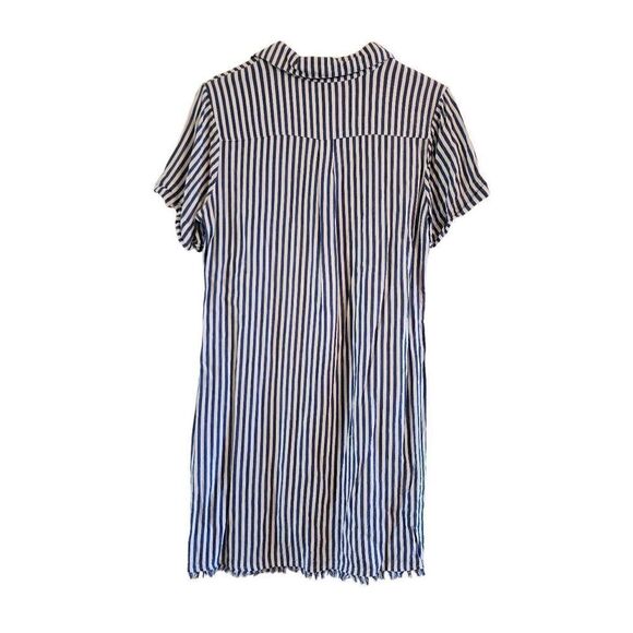 Tommy Bahama nautical striped tassel tie raw edge dress size small - Picture 2 of 6